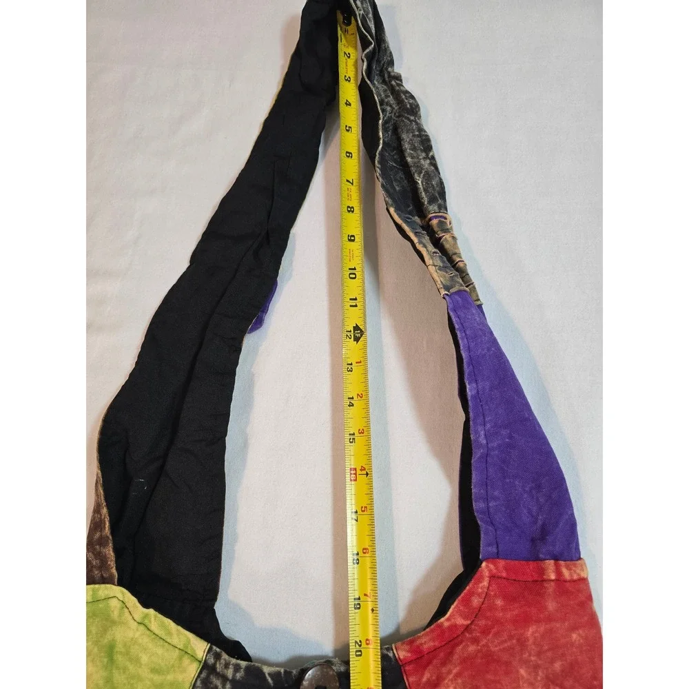 Bohemian‎ Patchwork Shoulder Bag Floral Print Cotton Handmade Nepal Kathmandu
